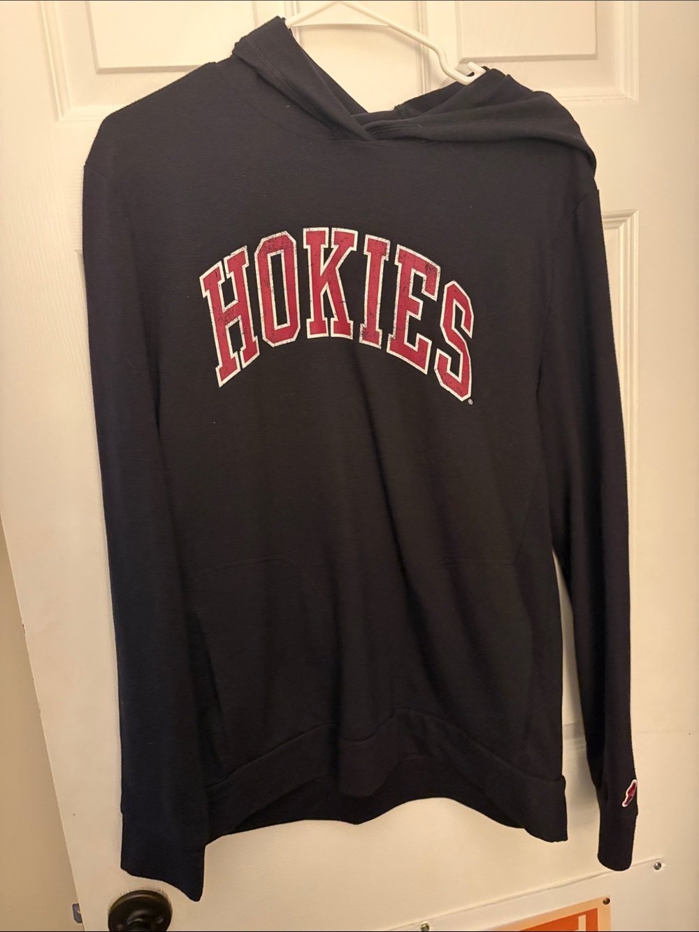 Hokies League Black Hooded Pullover Sweatshirt